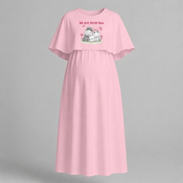We Are Three Now Hippo Family Pregnancy Maxi