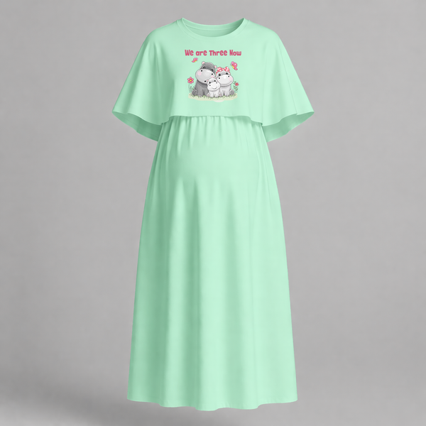We Are Three Now Hippo Family Pregnancy Maxi