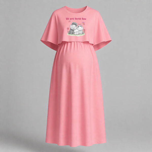 We Are Three Now Hippo Family Pregnancy Maxi