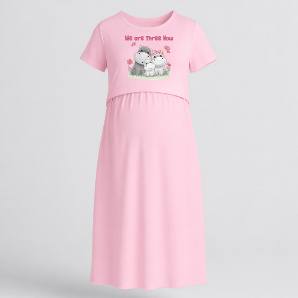 We Are Three Now Hippo Family Pregnancy Maxi
