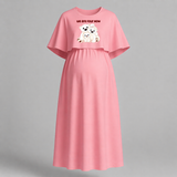 We Are Four Now Bear Family Maternity Maxi Dress