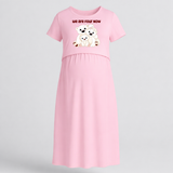 We Are Four Now Bear Family Maternity Maxi Dress