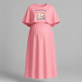 We Are Four Now Bunny Family Feeding Maxi Dress