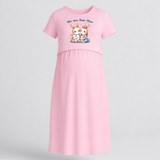 We Are Four Now Bunny Family Feeding Maxi Dress