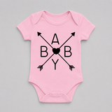 Baby Love Arrow Graphic Romper
