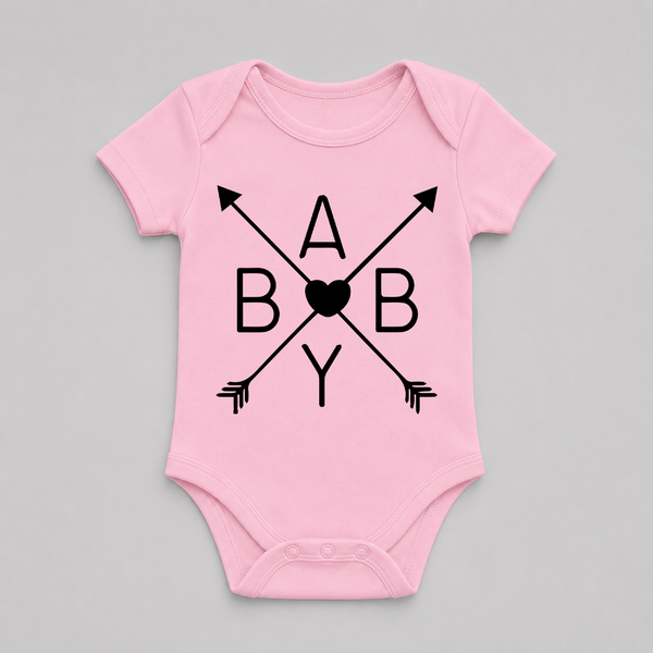 Baby Love Arrow Graphic Romper
