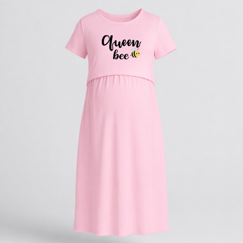 Queen Bee Printed Maternity Feeding Dress
