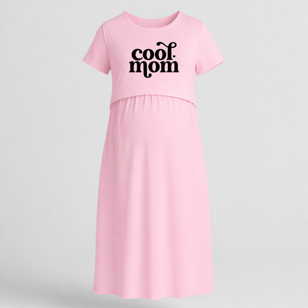 Cool Mom Printed Feeding-Friendly Maxi Dress