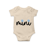 Mini Heart Checkered Baby Romper - IVORY - New Born (Chest 14")