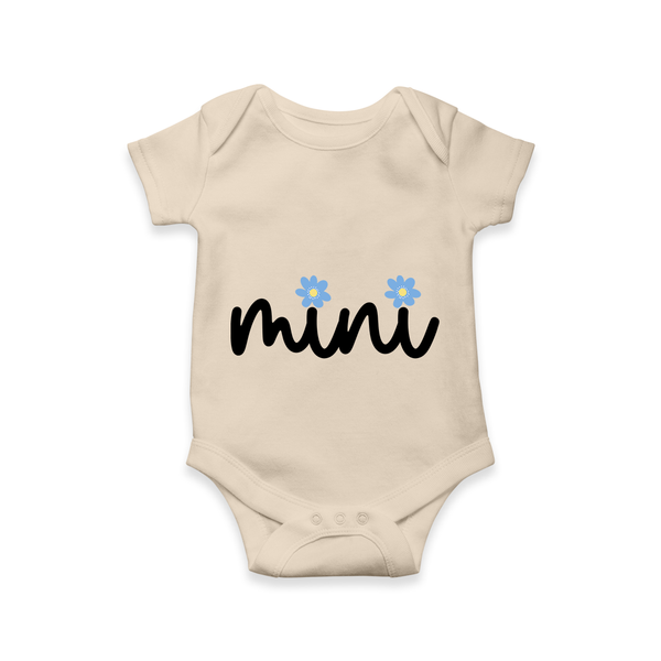 Mini Heart Checkered Baby Romper - IVORY - New Born (Chest 14")