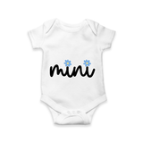 Mini Heart Checkered Baby Romper - WHITE - New Born (Chest 14")