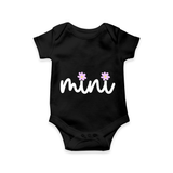 Mini Heart Checkered Baby Romper - BLACK - New Born (Chest 14")