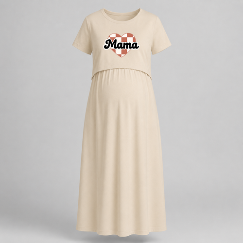 Mama Heart Pregnancy Feeding Maxi