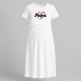 Mama Heart Pregnancy Feeding Maxi - WHITE - Extra Small (Chest 32")