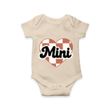 Mini Daisy Script Baby Romper - IVORY - New Born (Chest 14")
