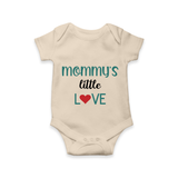 Mommy’s Little Love Printed Romper - IVORY - New Born (Chest 14")