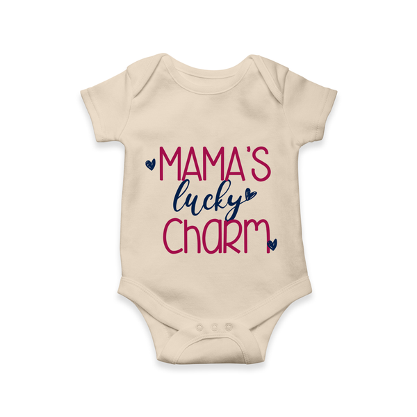Mama’s Lucky Charm Baby Romper - IVORY - New Born (Chest 14")