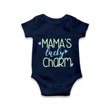 Mama’s Lucky Charm Baby Romper - NAVY BLUE - New Born (Chest 14")