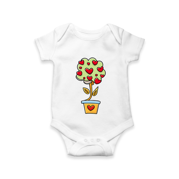 Heart Bloom Garden Printed Baby Romper