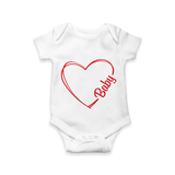 Heartfelt Love Outline Printed Baby Romper