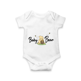 Sweet Bear Hug Illustration Printed Baby Romper