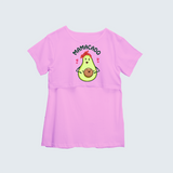 "Mamacado " - Comfort Fit Maternity T-shirt With Prints - LIGHT PINK - XS XS(Chest 32")