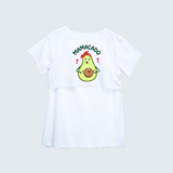 "Mamacado " - Comfort Fit Maternity T-shirt With Prints - WHITE - XS XS(Chest 32")