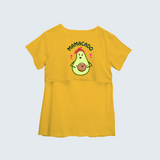 "Mamacado " - Comfort Fit Maternity T-shirt With Prints - YELLOW - XS XS(Chest 32")