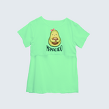 "Mamacado" - Printed Maternity T-shirt - MINT GREEN - XS XS(Chest 32")