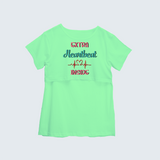 "Extra Heartbeat Inside"- Comfort Fit Maternity T-shirt With Prints - MINT GREEN - XS XS(Chest 32")