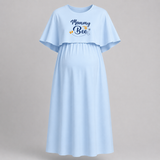 "Mommy To Bee"- Comfort Fit Maternity Maxi Dress With Prints