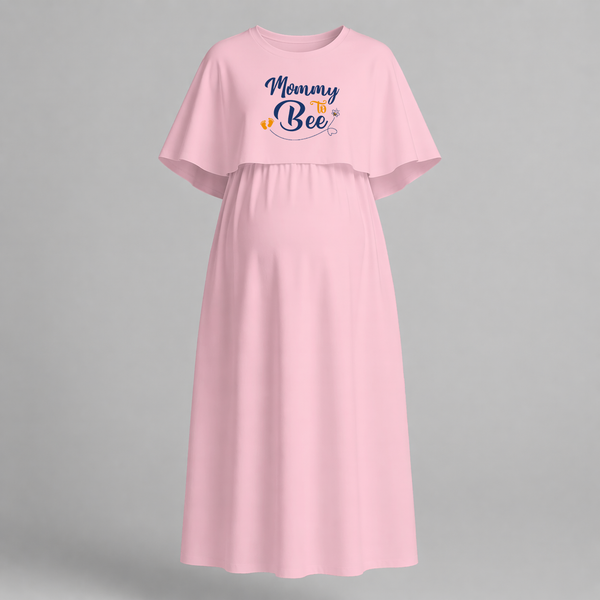 "Mommy To Bee"- Comfort Fit Maternity Maxi Dress With Prints