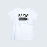 "Baby LoadingÉ.. " - Comfort Fit Maternity T-shirt With Prints - WHITE - XS XS(Chest 32")