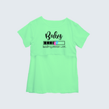 "Baby Loading Please WaitÉ. " - Comfort Fit Maternity T-shirt With Prints - MINT GREEN - XS XS(Chest 32")