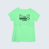 "Twins LoadingÉ. "- Comfort Fit Maternity T-shirt With Prints - MINT GREEN - XS XS(Chest 32")