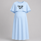 "Coming Soon "- Comfort Fit Maternity Maxi Dress With Prints