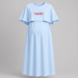 "Soon To Be Mommy "- Comfort Fit Maternity Maxi Dress With Prints