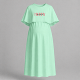 "Soon To Be Mommy "- Comfort Fit Maternity Maxi Dress With Prints