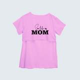 "Soon To Be Mom "- Comfort Fit Maternity T-shirt With Prints - LIGHT PINK - XS XS(Chest 32")