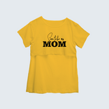 "Soon To Be Mom "- Comfort Fit Maternity T-shirt With Prints - YELLOW - XS XS(Chest 32")