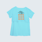 "Baby Is Coming"- Printed Maternity T-shirt - AQUA BLUE - XS XS(Chest 32")