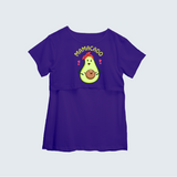 "Mamacado " - Comfort Fit Maternity T-shirt With Prints - VIOLET - XS XS(Chest 32")