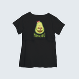 "Mamacado" - Printed Maternity T-shirt - BLACK - XS XS(Chest 32")