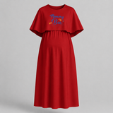 "Mommy To Bee"- Comfort Fit Maternity Maxi Dress With Prints
