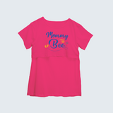 "Mommy To Bee"- Comfort Fit Maternity T-shirt With Prints - PINK - XS XS(Chest 32")