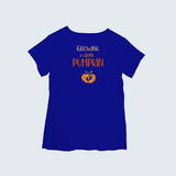 "Growing A Little Pumpkin " - Comfort Fit Maternity T-shirt With Prints - ROYAL BLUE - XS XS(Chest 32")