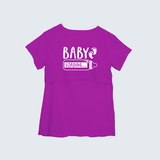 "Baby LoadingÉ.. " - Comfort Fit Maternity T-shirt With Prints - MEGENTA - XS XS(Chest 32")