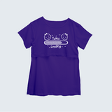 "Twins LoadingÉ. "- Comfort Fit Maternity T-shirt With Prints - VIOLET - XS XS(Chest 32")