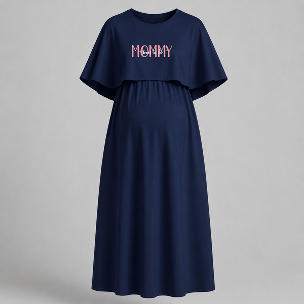 "Soon To Be Mommy "- Comfort Fit Maternity Maxi Dress With Prints