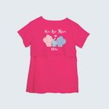 "We Are Three Now "- Comfort Fit Maternity T-shirt With Prints - PINK - XS XS(Chest 32")